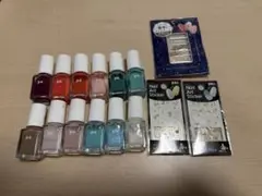 ネイルカラーセット 多色 10本＋デコレーションパーツとシール付き