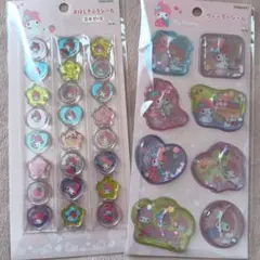 マイメロディ　おはじきふうシール　ウォーターシール　セット