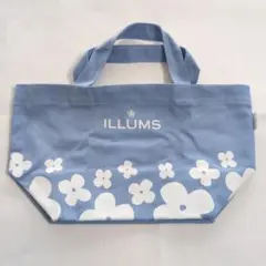 ILLUMS トートバッグ 花柄 ライトブルー