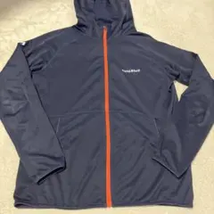 montbell フード付きパーカー　150cm ネイビー