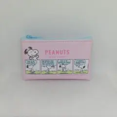 スヌーピー SNOOPY ピーナッツ シークレットフラットミニポーチ ピンクのサムネイル