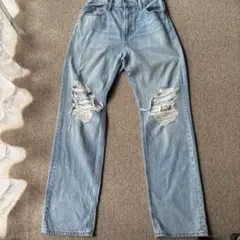 UNIQLO ダメージジーンズ　Blue 26インチ