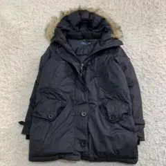 16101✨美品✨ポロラルフローレン ミリタリー ダウンジャケット/S/黒