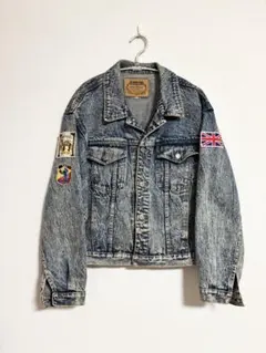 BIG JOHN ビンテージ デニムジャケット ケミカルウォッシュ シンチバック