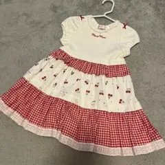 メゾピアノ チェリー柄ワンピース 90cm
