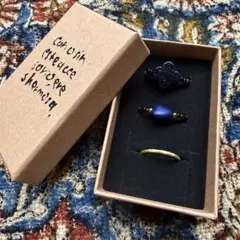 yubiwa wa 指輪ボックス3点セットnavy (数量限定)