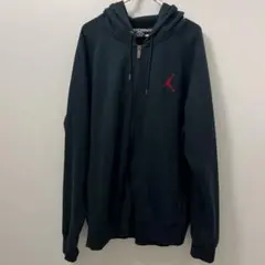Jordan ブラック フルジップ パーカー XL