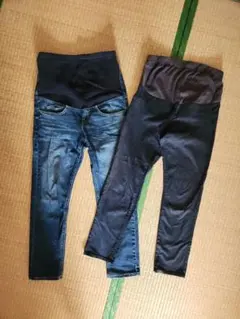 無印&LEPSIM マタニティパンツ2枚セット