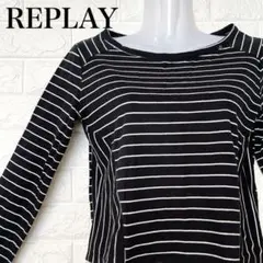 【新品未使用】REPLAY リプレイ ボーダー カットソー レディース XXS