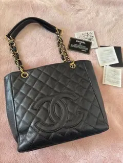 CHANEL 黒 キルティング トートバッグ　マトラッセ　A50994 超美品