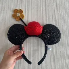 ミニー カチューシャ レトロ　花