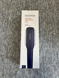 SALONIA ストレートヒートブラシスリム ネイビー
