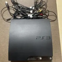 PS3本体 ブラック 電源ケーブル AVケーブル付き　コントローラーなし