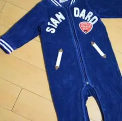 80cm ミキハウス ダブルビー ベロア生地 ロンパース