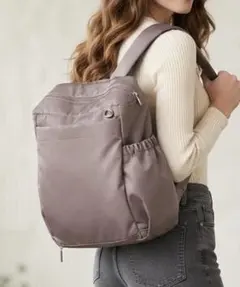 Qu'est-ce Que Le Design? ナイロン リュック グレージュのサムネイル