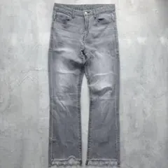 【VIS】カットオフストレートデニム グレー Mサイズのサムネイル