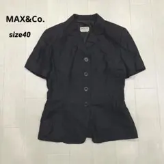 イタリア製 MAX&Co. 麻×レーヨン 半袖 ジャケットのサムネイル