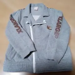 ♫）XLARGE KIDS ジャケット 7T グレー