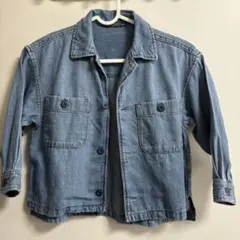 GU★ライトブルー デニムジャケット★110cm