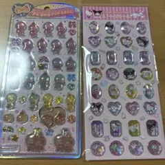 サンリオ　ストーンシール&モンチッチ　うるちゅるポップシール　2点セット