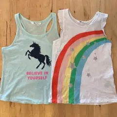 H&M タンクトップ ユニコーン レインボー セット