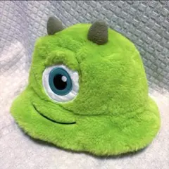【美品】ディズニー マイク 帽子 モコモコ バケットハット モンスターズインク