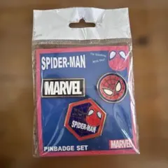 新品未開封　MARVEL スパイダーマン ピンバッジセット　マーベルのサムネイル