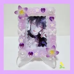 【クリアラメ】 ホイップデコ B8 硬質 トレカケース 【パープル・紫】