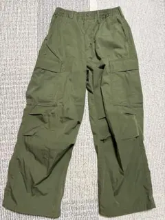 GU スーパーワイドカーゴパンツ グリーン