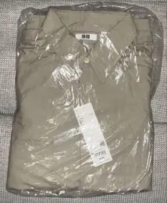 【完売品・新品】UNIQLO U ユーティリティシャツ 長袖 ベージュ L