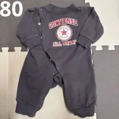 CONVERSE ダークグレー ロンパース　裏起毛