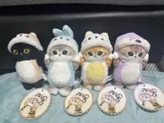 モフサンド☆着ぐるみにゃんマスコット☆全4種☆セット