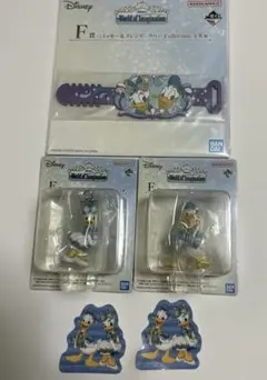 Disney 一番くじ E賞 ミニフィギュアチャーム　F賞　ドナルド　デイジーのサムネイル
