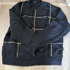 Dockers チェック柄 長袖ニットセーター