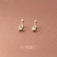 골드⭐️ 실버 925 귀걸이 후프 귀걸이 작다
