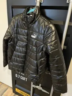 PUMA 黒 キルティングジャンバー