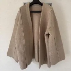 オーバーサイズニットコート