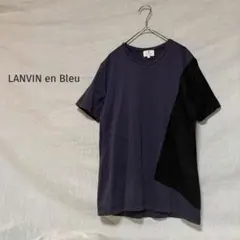 【未使用級】ロワン スタンダードTシャツ 井川遥 日本製 綿 F ネイビー 未使用級】ロワン スタンダードTシャツ 井川遥 日本製 綿 F ネイビー