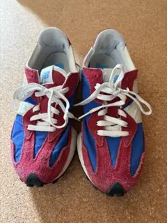 New Balance MS327 26cm レッド×ブルー　スニーカー