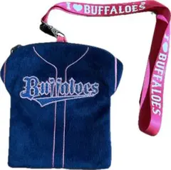 オリックスバファローズ　ショルダーポーチ　チケットホルダー　ピンク