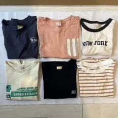 【まとめ売り】プティマイン キッズ Tシャツ 半袖 6点