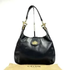 【人気】セリーヌ　ワンショルダー　肩掛け　トリオンフ　ターンロック金具　レザー