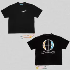 CODE47L ◎ Tシャツ 黒 CURTAINS OS タイショウ