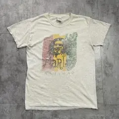ボブマーリー Tシャツ ラスタカラー ヴィンテージ風 グレーのサムネイル