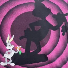 90s USA製 LOONEY TUNES バッグスバニー 総柄Tのサムネイル