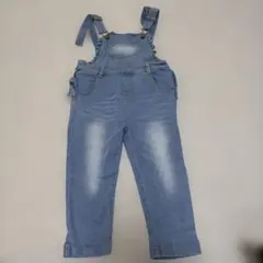 ライトブルーデニムオーバーオール キッズ