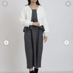ASTORIA ODIER ペプラムキャミワンピース
