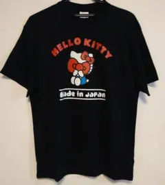 新品☆HELLO KITTY 黒 Tシャツ Made in Japan 男女兼用