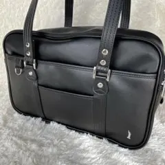 美品　EAST BOY Venus スクールバッグ　ブラック×シルバー女神