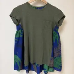 sacai サカイ バックフレア　ボタニカル柄 半袖Tシャツ　サイズ1のサムネイル